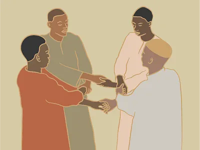 Together blacklivesmatter design illustration