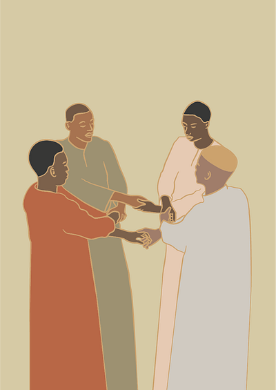 Together blacklivesmatter design illustration