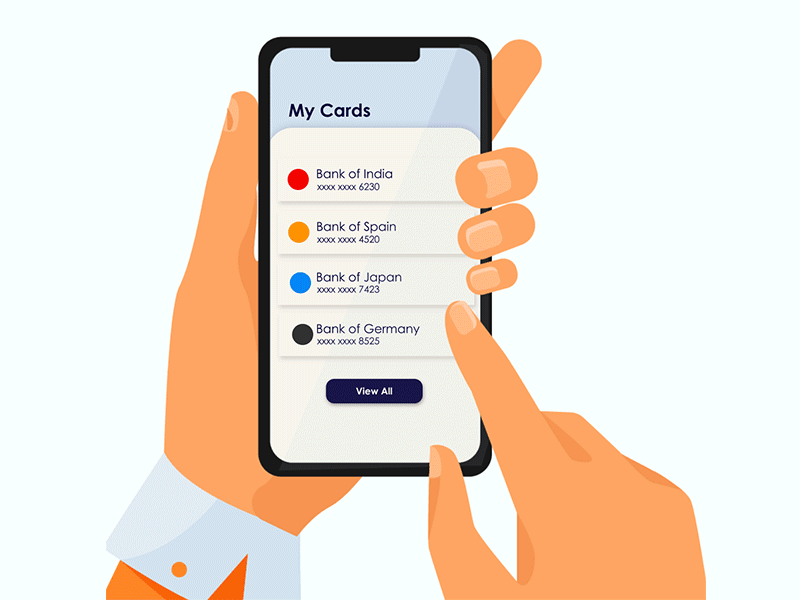 Bank Cards Animation Concept adobe adobe after effect adobe aftereffects adobe illustrator after after effects aftereffects animated gif animation credit card debit card effects gif illustration illustrator management app managment motion organization