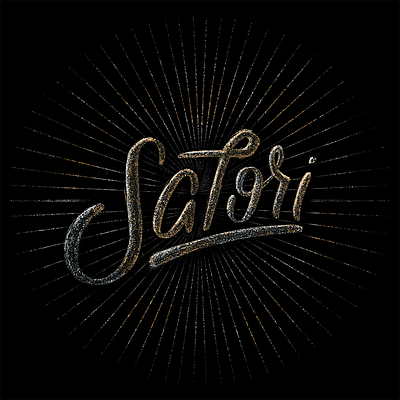 Satori · Lettering awaken design gold hand lettering japanese lettering lockup satori type typography zen