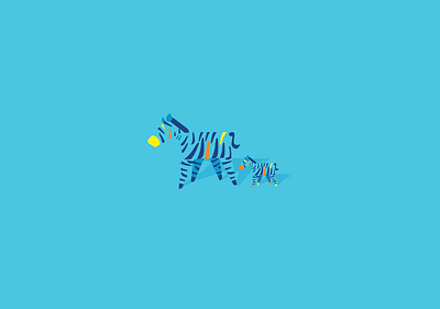 Daddy Zerba abstract adobe adobe illustrator animal art artist arts artwork blue cute graphic design illustration illustration art minimal minimalist minimalistart simplistic vector zerba zoo