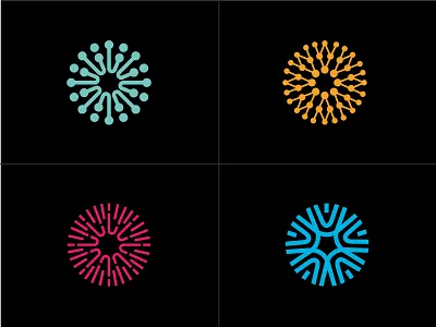 origin abstract shapes brand design fun gradient letter line logo logotype minimal monogram o