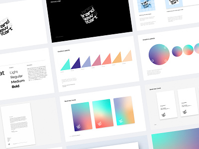 Throwback Brand Guidelines branding color digital gradients logo