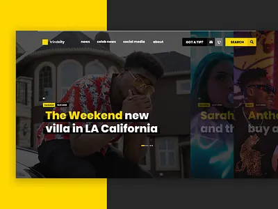 Gossip Portal dark design flat minimal ui user interface web web design webdesign website