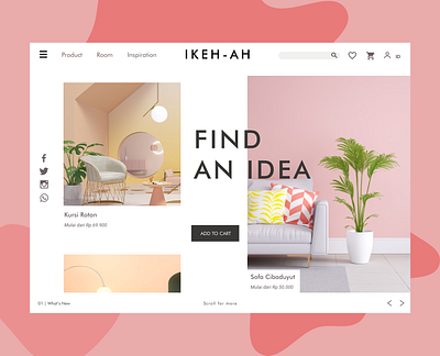 Ikeh - AH Creative Landing Page design furniture landing page ui ux web