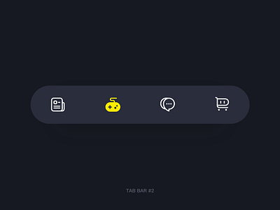 game app tab bar game icon tag ui yellow