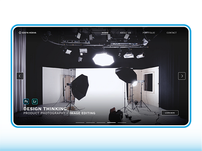 Concept - Portfolio/Service Website adobe clean design concept design homepage homepagedesign image editing informational lightroom photography photoshop simple simple clean interface stock image typography ui ux website concept website design