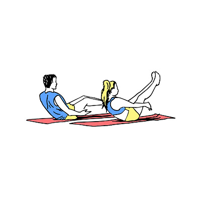 COUPLE PRACTICE YOGA city illustration couple couple illustration graphic art health illustration life style meditation practice print print art sketch sport tel aviv telaviv yoga yoga illustration yoga pose