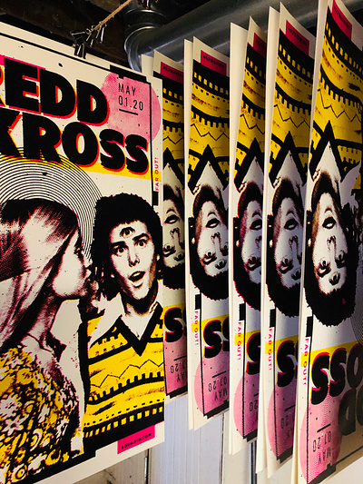 REDD KROSS americana design gigposter poster psychedelic screenprint