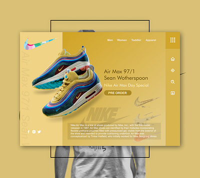 Air Max Day Landing Page airmax design landing page sneakers ui ux web