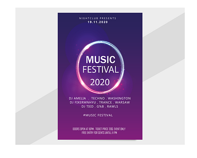 POSTER OF MUSIC branding design