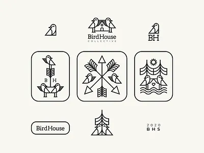 BirdHouse Collective 2020 animal design assets birds birds logo branding branding design character colors freelancer graphic design identity illustration logo nature nature illustration nikola obradovic design patch retro product design visuals