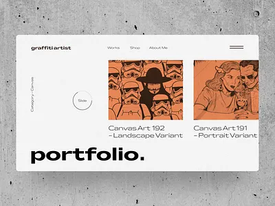 Graffiti Artist Portfolio Layout artist design figma figma design figmadesign graffiti graffiti art layout layout design layout exploration minimal portfolio portfolio site portfolio website typography ui ux web website website design