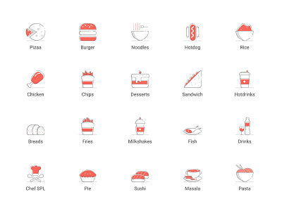 Food app icons vol 1 app icons dribbble fashion flat food food and drink food app food icon food icons food illustration foodhub foodie illustraor illustration online ordering practice ui uidesign uiux ux