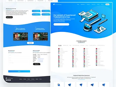Web design For Trademarkers danielvincent design landing page ui uidesign ux web webdesign website website design