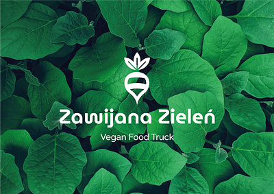 Vegan Food Truck Logo branding food identity logo vegan vegetarian