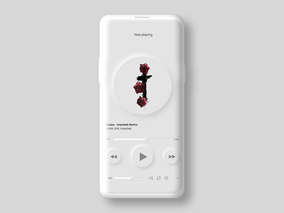 NEUMORPHIC MUSIC UI app clean ui music music app neumorphic ui ux