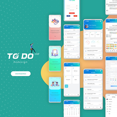 To-Do List Redesign chat app placeholder redesign redesign concept task list todo app todo list todolist