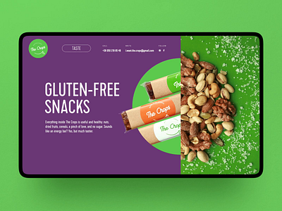 Healthy Snacks Website Interactions animation design design studio graphic design healthy eating healthy food healthy lifestyle interaction interaction design interface scrolling snacks ui user experience user experience design user interface ux web web design web marketing