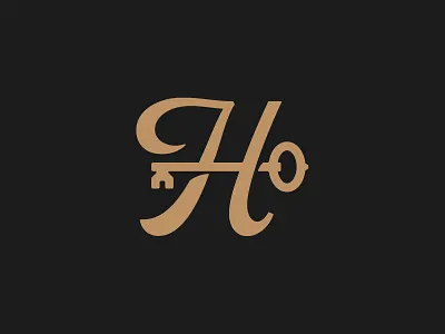 H - WIP brand identity branding dc house key logo mark real estate realtor realty type