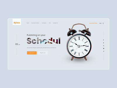 Main screen for the publishing house website book design publishing ui ux web