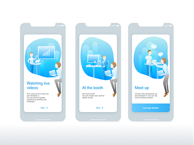 Daily UI 023 Onboarding app blue dailyui dailyui023 illustration ui web white