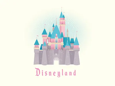 Disneyland Castle adobe illustrator cute design disney disneyland illustration jerrod maruyama kawaii logo vector