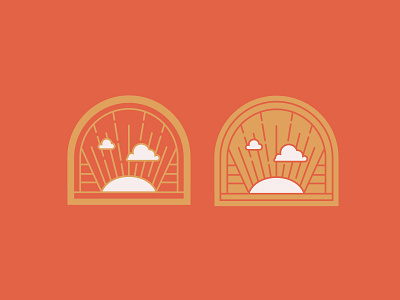 Resurrection Sunday Badges badge brand branding church clouds crest easter illustration jesus lines logo ministry series sermon simple sky sun sunrise trinity vector