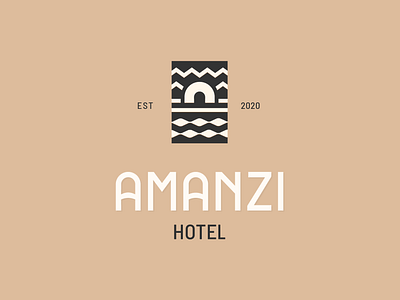 Amanzi Hotel africa african hotel hotel branding logo luxury luxury logo minimal moye moyedesign ornament ornaments