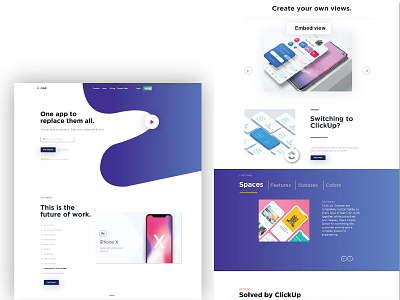 Click up ui design clickup color illustration mockup trending ui ui design uiux website