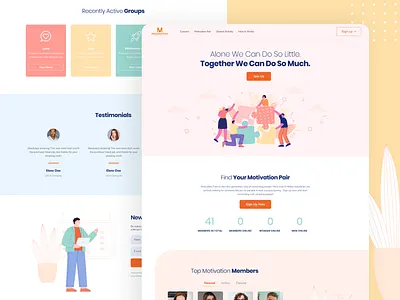 Dating Website Redesign beautiful concept dailyui dating dating website design designs illustration minimalism ui uiux uiuxdesign website