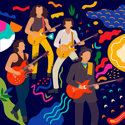 Los Carlos Santana carlossantana carlossantana illustration illustrations illustrator latino minimal music