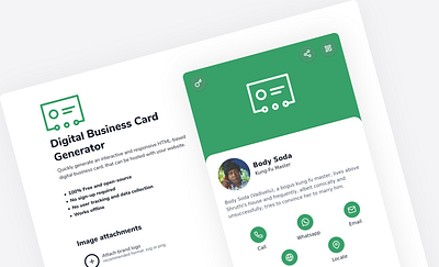 Digital Business Card Generator (dbizcard) 2020 affinity designer business business cards businesscard digital generator html5 javascript nuxt ui ux uxui vuejs webapp webapp design webapplication website design