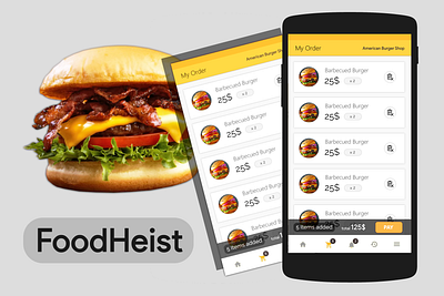 Food Order App Design android android app design app app design cart cartdesign design food food and drink food app foodie mockup order ui ui design uidesign