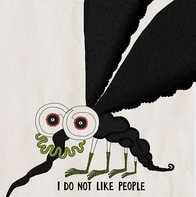 Mosquito confession graphic design illustration mosquito