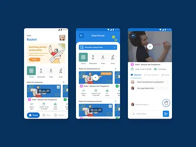 E-Learning App - Homepage clean design flat learning app learning platform mobile app mobile ui mockup ui uidesign