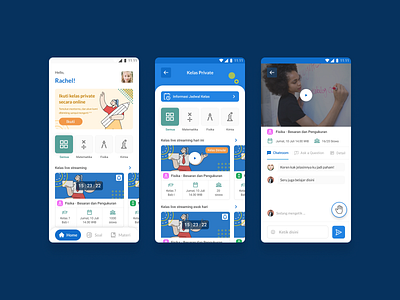 E-Learning App - Homepage clean design flat learning app learning platform mobile app mobile ui mockup ui uidesign