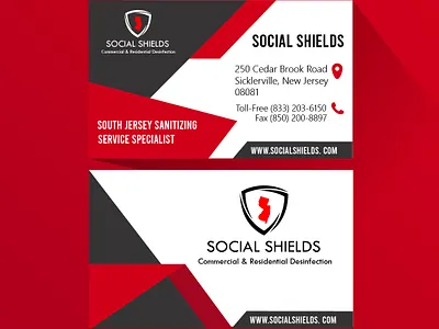 Social Shields diseño tarjeta de presentacion