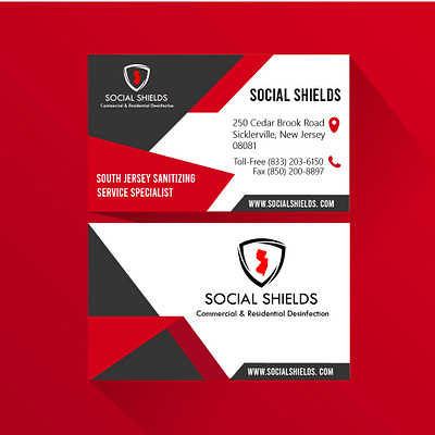 Social Shields diseño tarjeta de presentacion