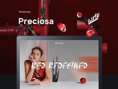 Preciosa Red Redefined art css html preciosa video wdf webdesign webdevelopment