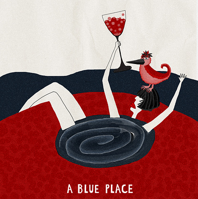 summer cofession bird girl illustration red sea summer