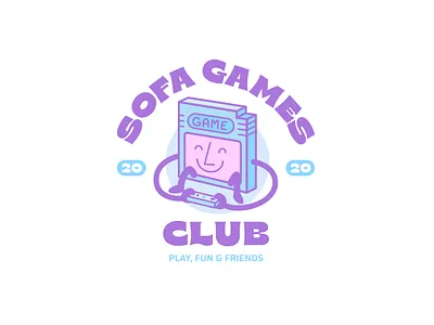 Sofa Games Club — A design gameboy illustration japan logo vector videogame