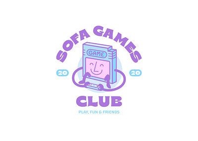 Sofa Games Club — A design gameboy illustration japan logo vector videogame