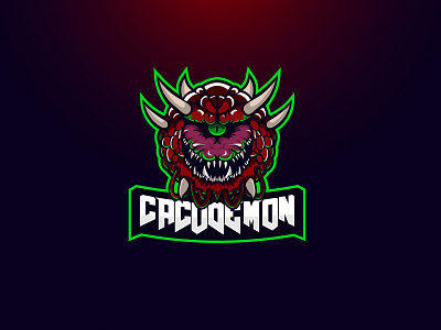 Doom CacoDemon 2d cacodemon demon doom doomed doometernal doomslayer esport esportlogo esports logo eternal hell illustrator mascot logo mascotlogo