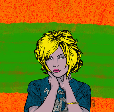 Deborah Ann Harry - Blondie illustration music pop art portrait punk rock