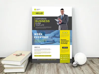 Corporate Business flyer Template a4 flyer advertisement branding business clean company corporate flyer creative leaflet marketing modern promotion sale