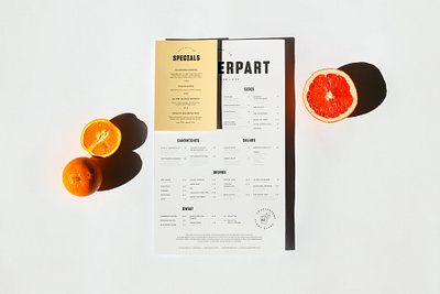 Counterpart menu argentina asis branding brunch cafe coffee shop design echo park food fruit identity logo los angeles menu print restaurant vegan