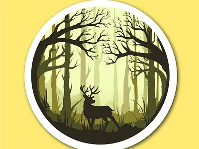 Woods design forest illustraion illustration imagination nature