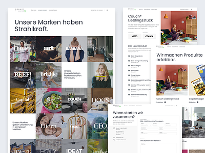 Brands – Pages brands case study design form grid logos sticky ui ux web website