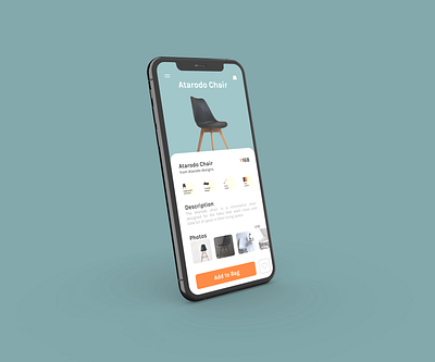 Atarodo Chair ecommerce uidesign uxdesign